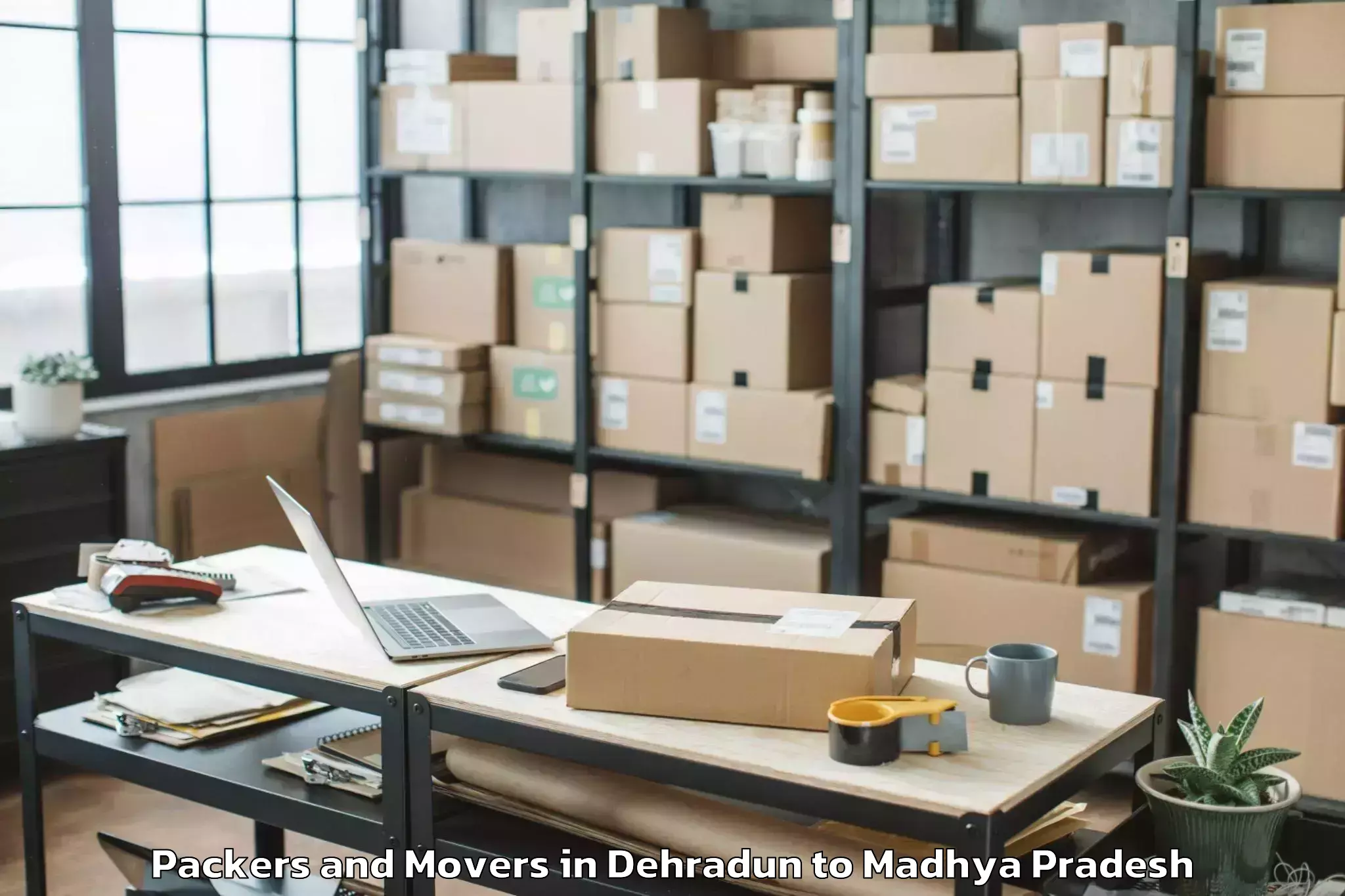 Reliable Dehradun to Bijawar Packers And Movers